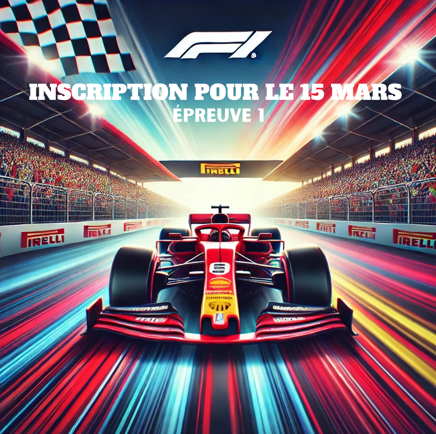 Inscriptions F1 Challenge (en équipe)