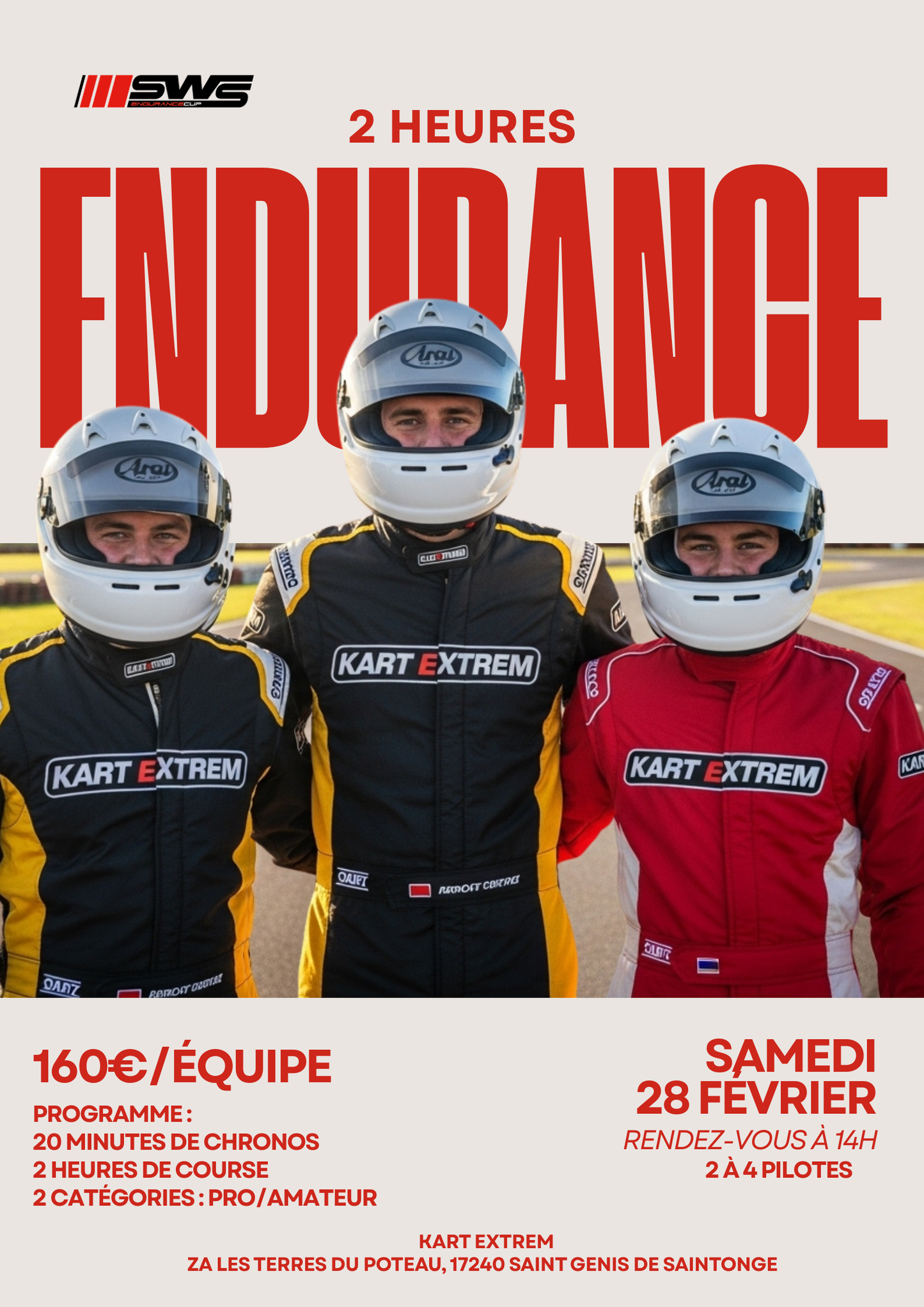 Endurance de 2 heures Samedi 28 Février 2026