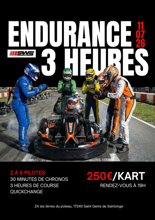 Endurance Karting Nocturne – 3 heures 11 juillet 2026
